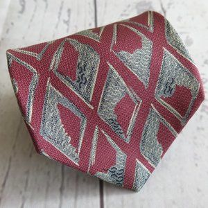 Valentino Cravatte 100% Silk Multicolor Plaids Checks Print Neck Tie